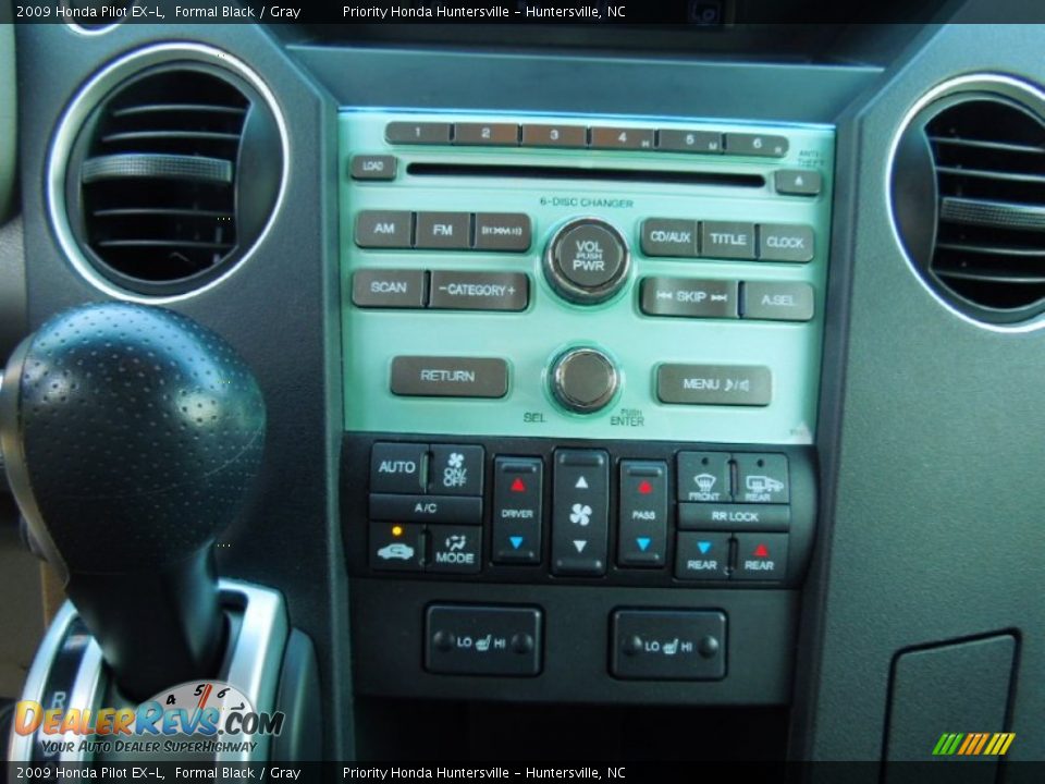 2009 Honda Pilot EX-L Formal Black / Gray Photo #12