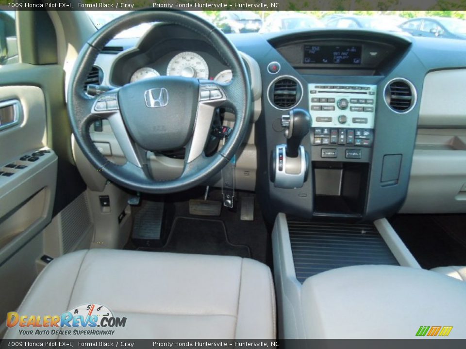 2009 Honda Pilot EX-L Formal Black / Gray Photo #17