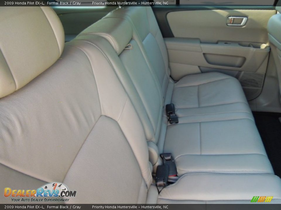 2009 Honda Pilot EX-L Formal Black / Gray Photo #21