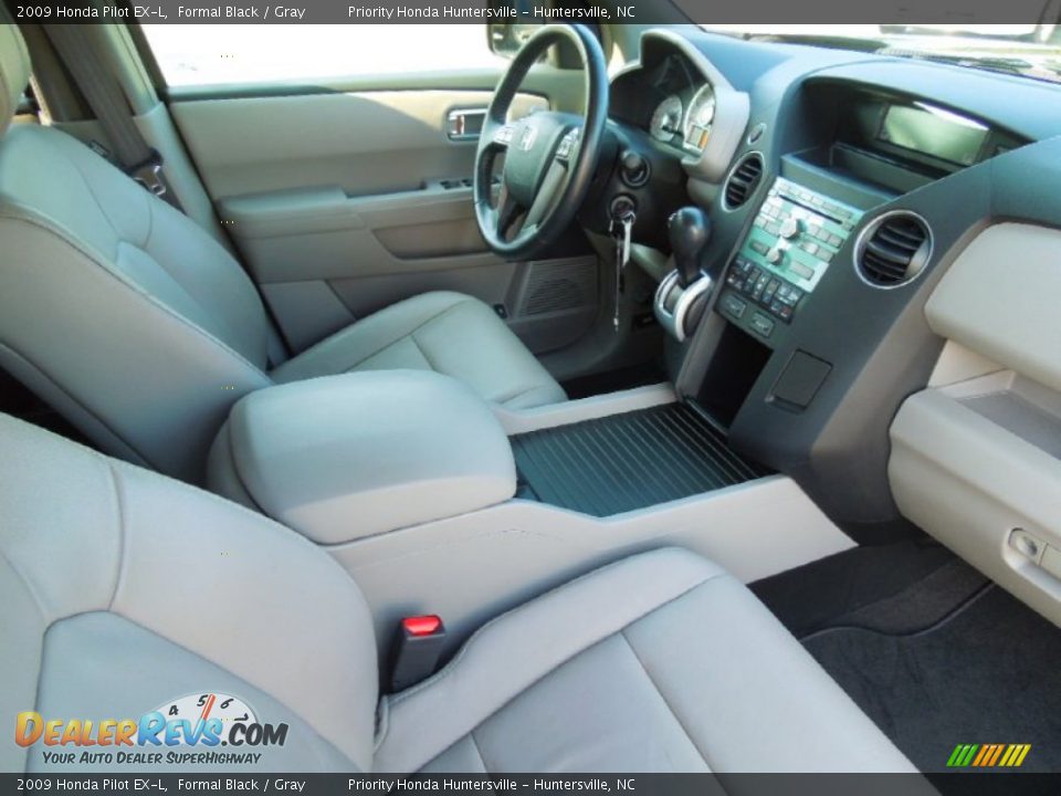 2009 Honda Pilot EX-L Formal Black / Gray Photo #23