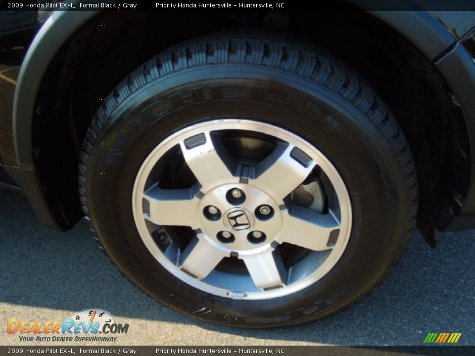 2009 Honda Pilot EX-L Formal Black / Gray Photo #25