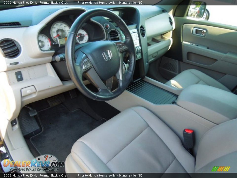 2009 Honda Pilot EX-L Formal Black / Gray Photo #27