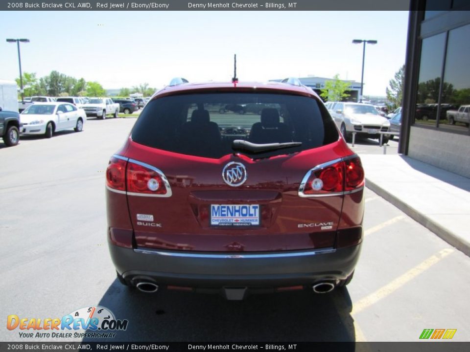2008 Buick Enclave CXL AWD Red Jewel / Ebony/Ebony Photo #35