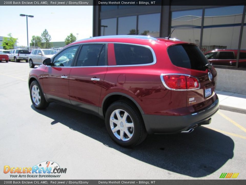 2008 Buick Enclave CXL AWD Red Jewel / Ebony/Ebony Photo #36