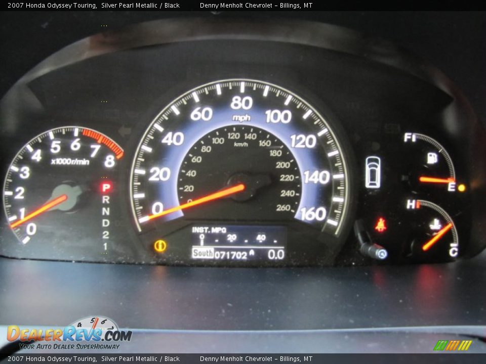2007 Honda Odyssey Touring Silver Pearl Metallic / Black Photo #10