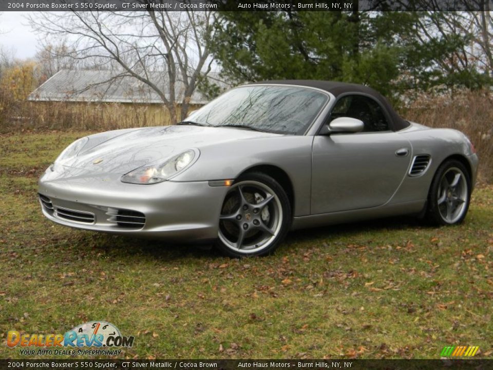 Front 3/4 View of 2004 Porsche Boxster S 550 Spyder Photo #1