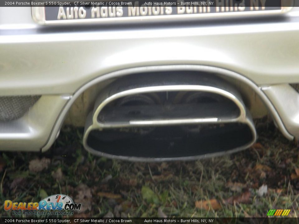 2004 Porsche Boxster S 550 Spyder GT Silver Metallic / Cocoa Brown Photo #5