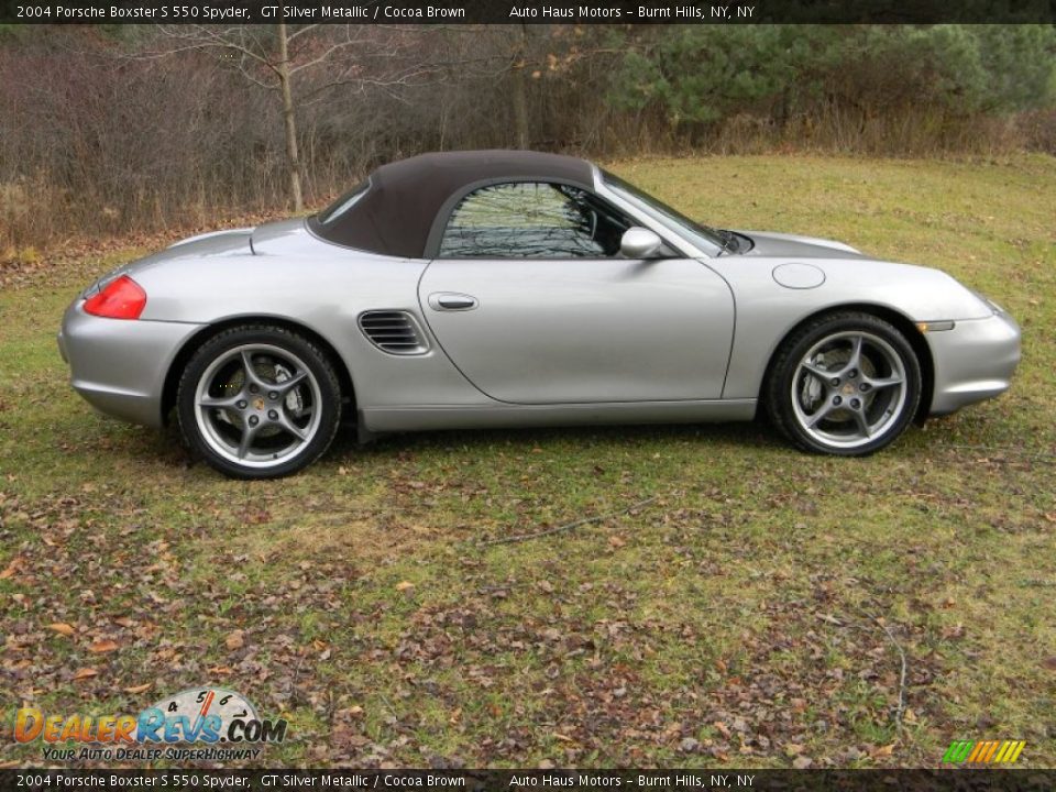 GT Silver Metallic 2004 Porsche Boxster S 550 Spyder Photo #9