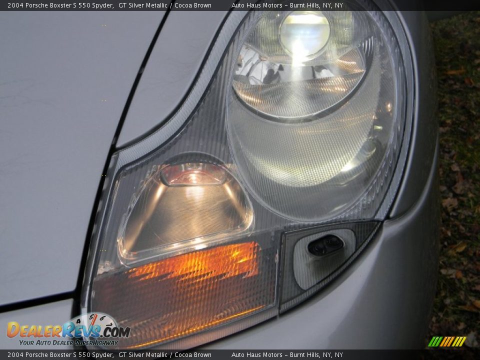 2004 Porsche Boxster S 550 Spyder GT Silver Metallic / Cocoa Brown Photo #14