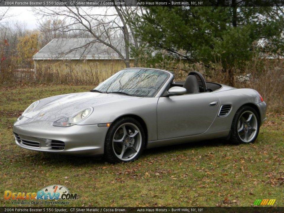GT Silver Metallic 2004 Porsche Boxster S 550 Spyder Photo #24