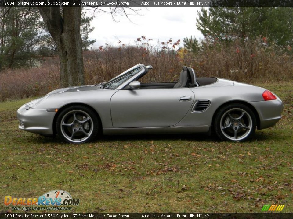 GT Silver Metallic 2004 Porsche Boxster S 550 Spyder Photo #25