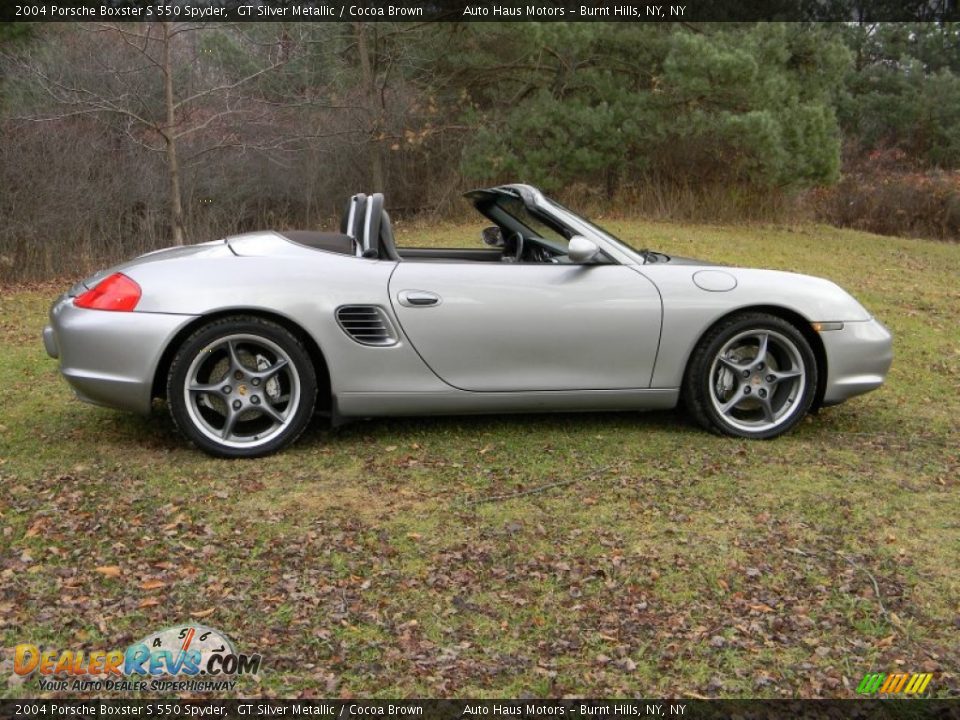 GT Silver Metallic 2004 Porsche Boxster S 550 Spyder Photo #30