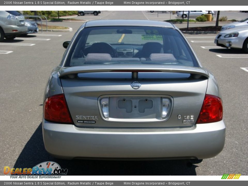 2006 Nissan Sentra 1.8 S Special Edition Radium Metallic / Taupe Beige Photo #6