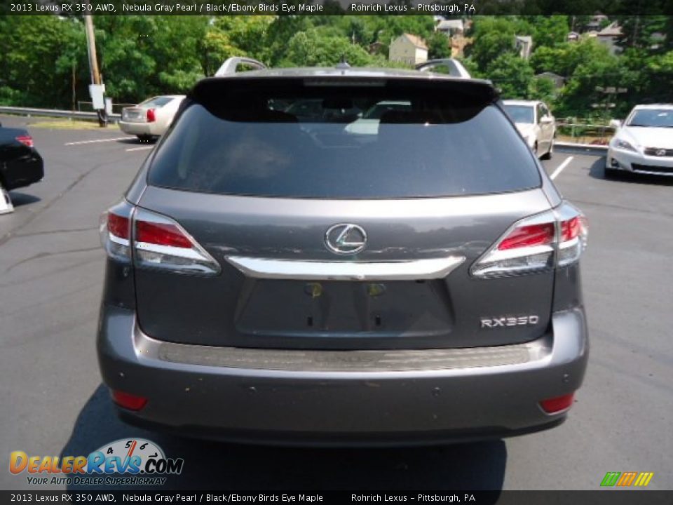 2013 Lexus RX 350 AWD Nebula Gray Pearl / Black/Ebony Birds Eye Maple Photo #3