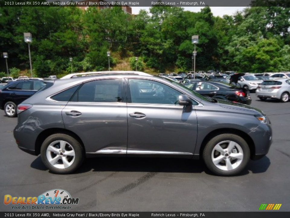 2013 Lexus RX 350 AWD Nebula Gray Pearl / Black/Ebony Birds Eye Maple Photo #5