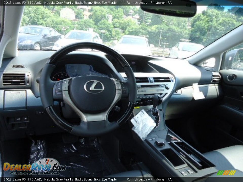 2013 Lexus RX 350 AWD Nebula Gray Pearl / Black/Ebony Birds Eye Maple Photo #12
