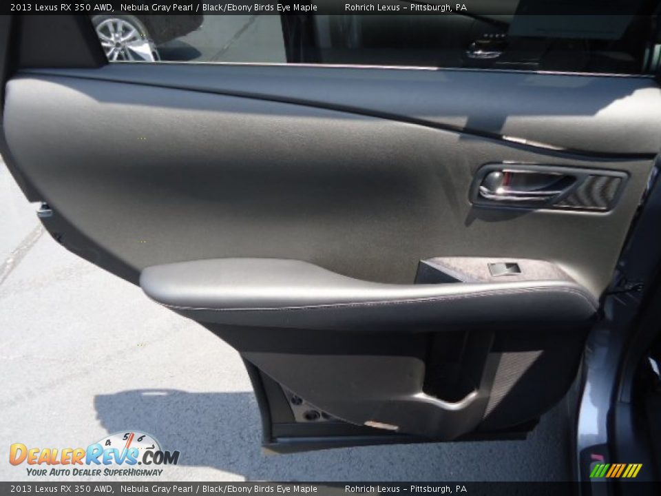 2013 Lexus RX 350 AWD Nebula Gray Pearl / Black/Ebony Birds Eye Maple Photo #13