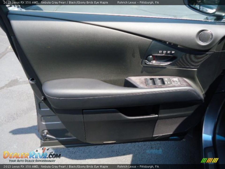 2013 Lexus RX 350 AWD Nebula Gray Pearl / Black/Ebony Birds Eye Maple Photo #14