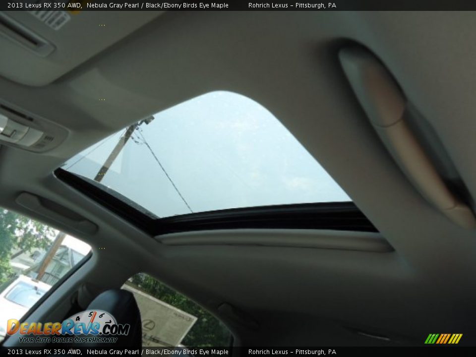 2013 Lexus RX 350 AWD Nebula Gray Pearl / Black/Ebony Birds Eye Maple Photo #15