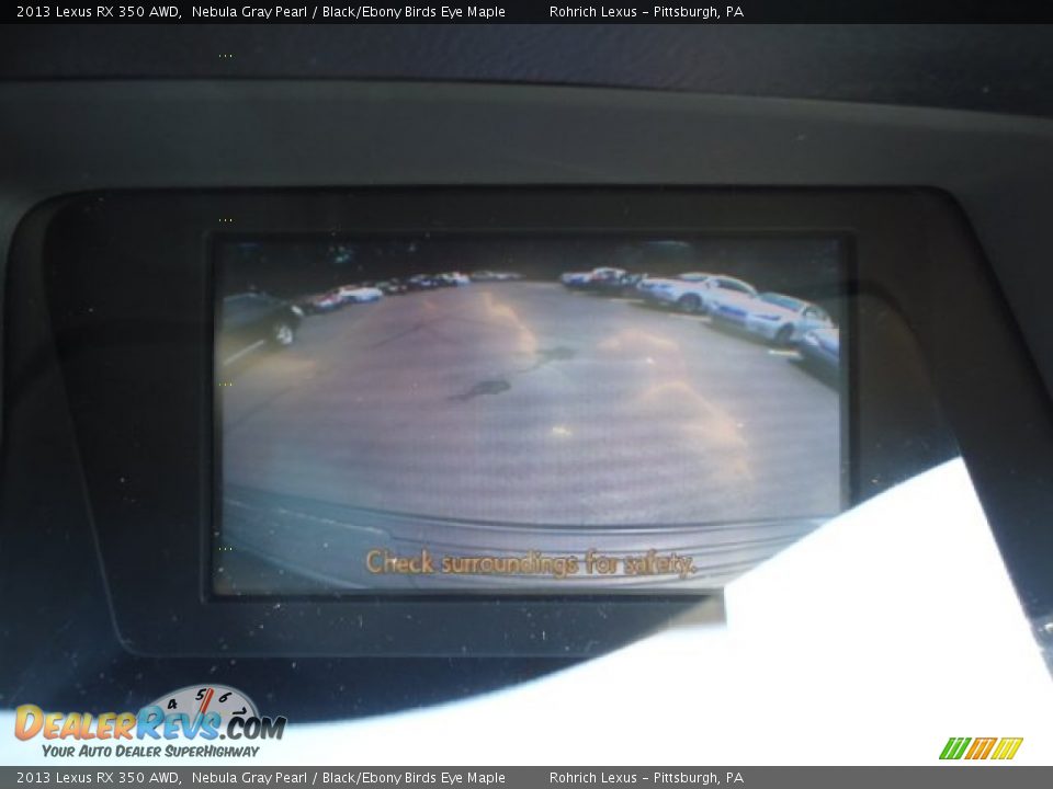 2013 Lexus RX 350 AWD Nebula Gray Pearl / Black/Ebony Birds Eye Maple Photo #18