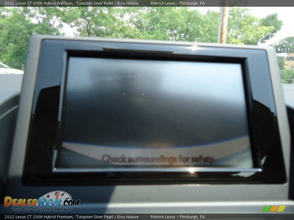 2012 Lexus CT 200h Hybrid Premium Tungsten Silver Pearl / Ecru Nuluxe Photo #18