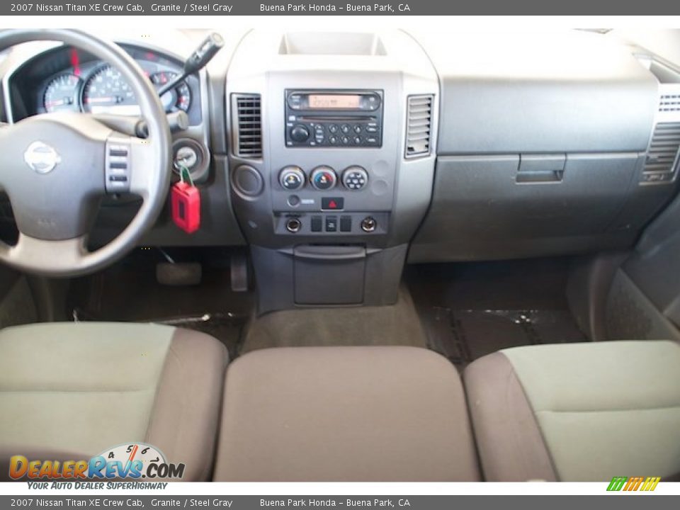 2007 Nissan Titan XE Crew Cab Granite / Steel Gray Photo #5