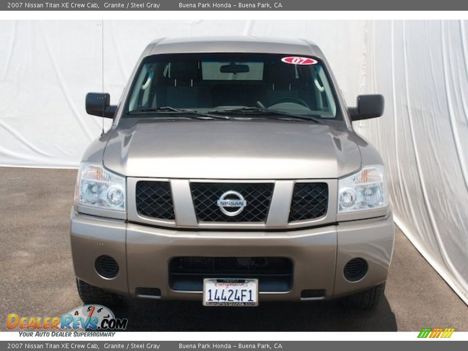 2007 Nissan Titan XE Crew Cab Granite / Steel Gray Photo #7