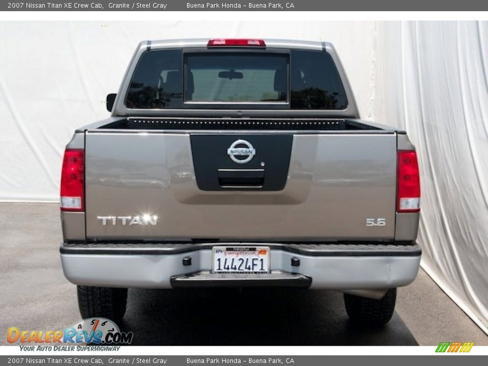 2007 Nissan Titan XE Crew Cab Granite / Steel Gray Photo #9