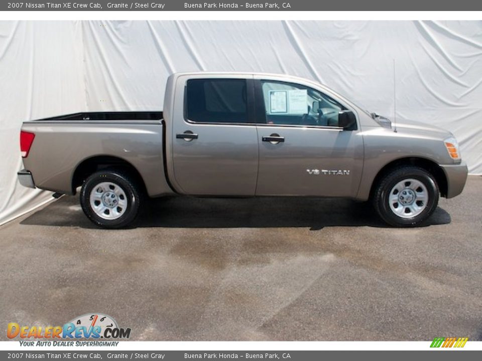 2007 Nissan Titan XE Crew Cab Granite / Steel Gray Photo #11