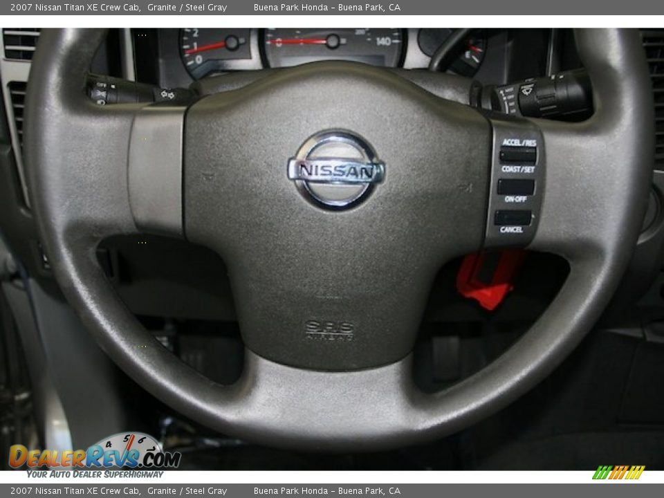 2007 Nissan Titan XE Crew Cab Granite / Steel Gray Photo #12