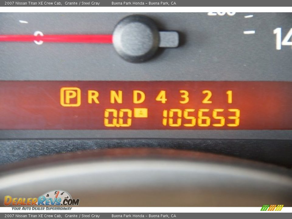 2007 Nissan Titan XE Crew Cab Granite / Steel Gray Photo #13