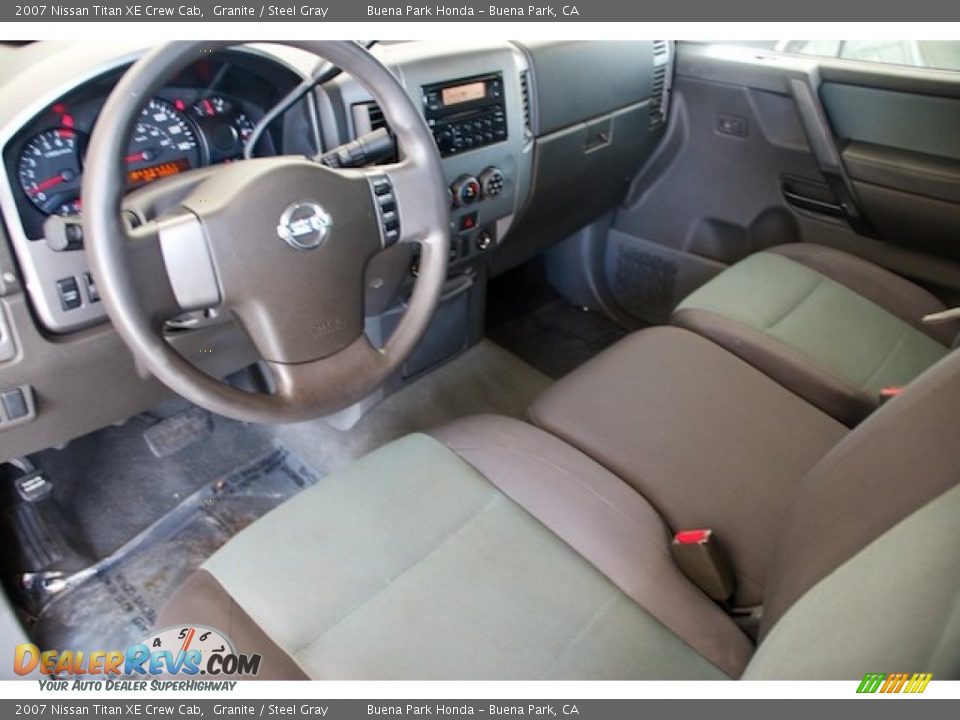 2007 Nissan Titan XE Crew Cab Granite / Steel Gray Photo #14