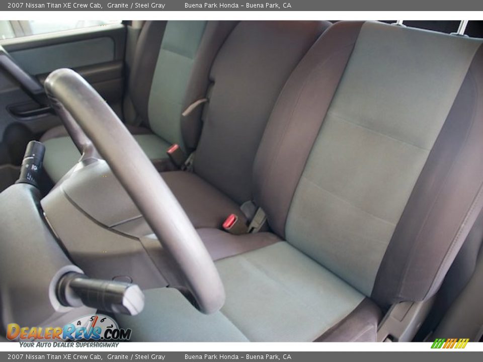 2007 Nissan Titan XE Crew Cab Granite / Steel Gray Photo #15