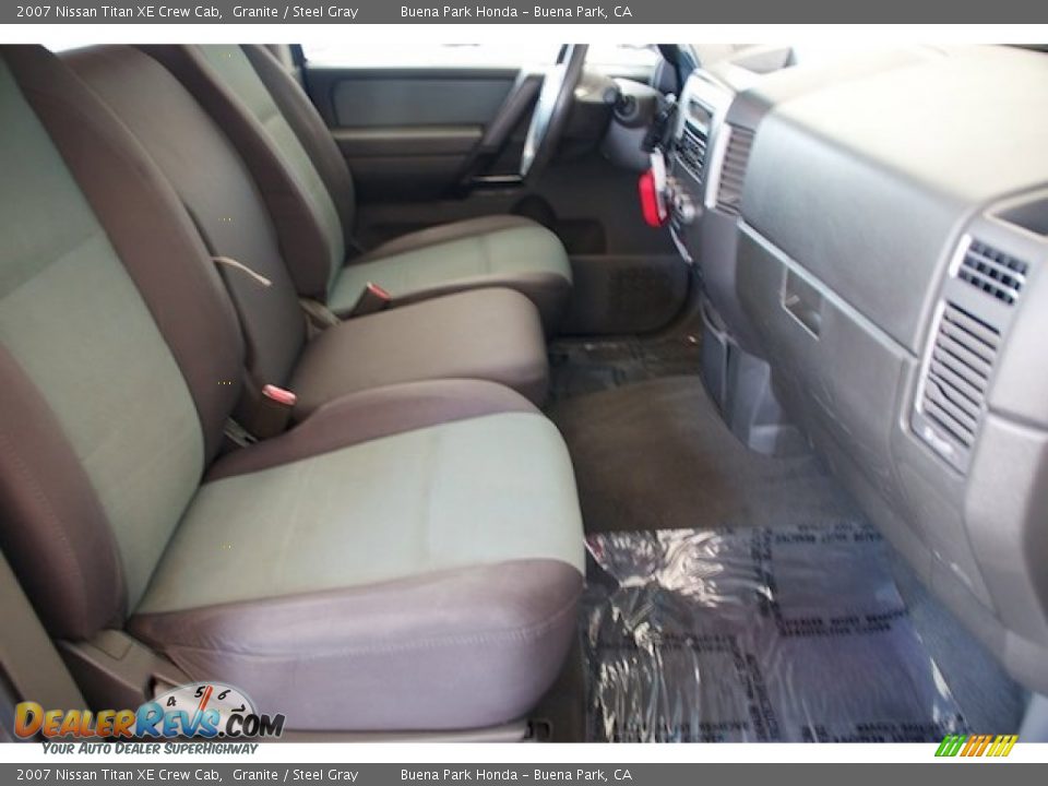 2007 Nissan Titan XE Crew Cab Granite / Steel Gray Photo #21