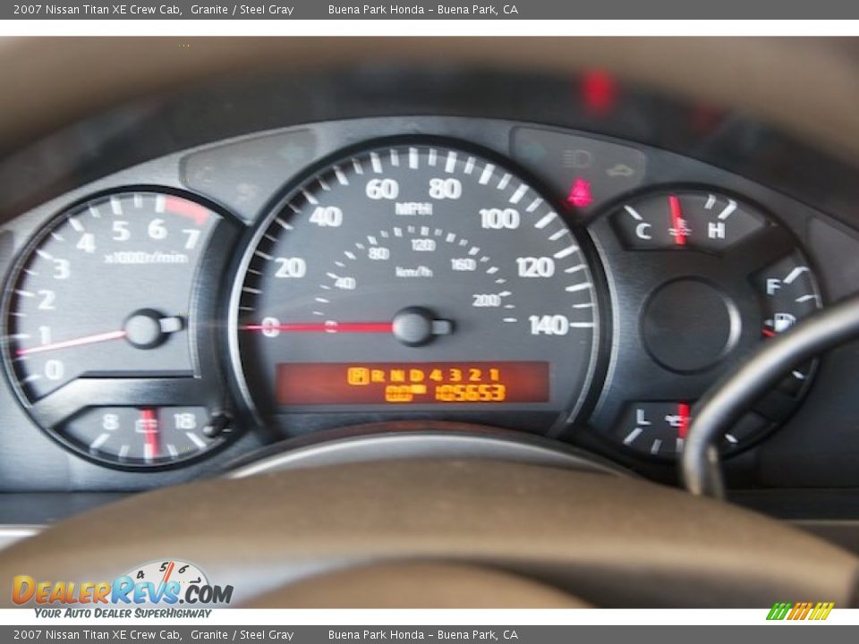 2007 Nissan Titan XE Crew Cab Granite / Steel Gray Photo #24