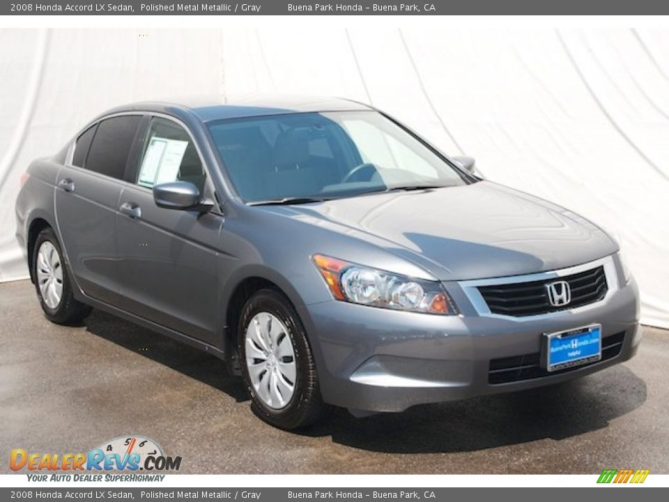 2008 Honda Accord LX Sedan Polished Metal Metallic / Gray Photo #6