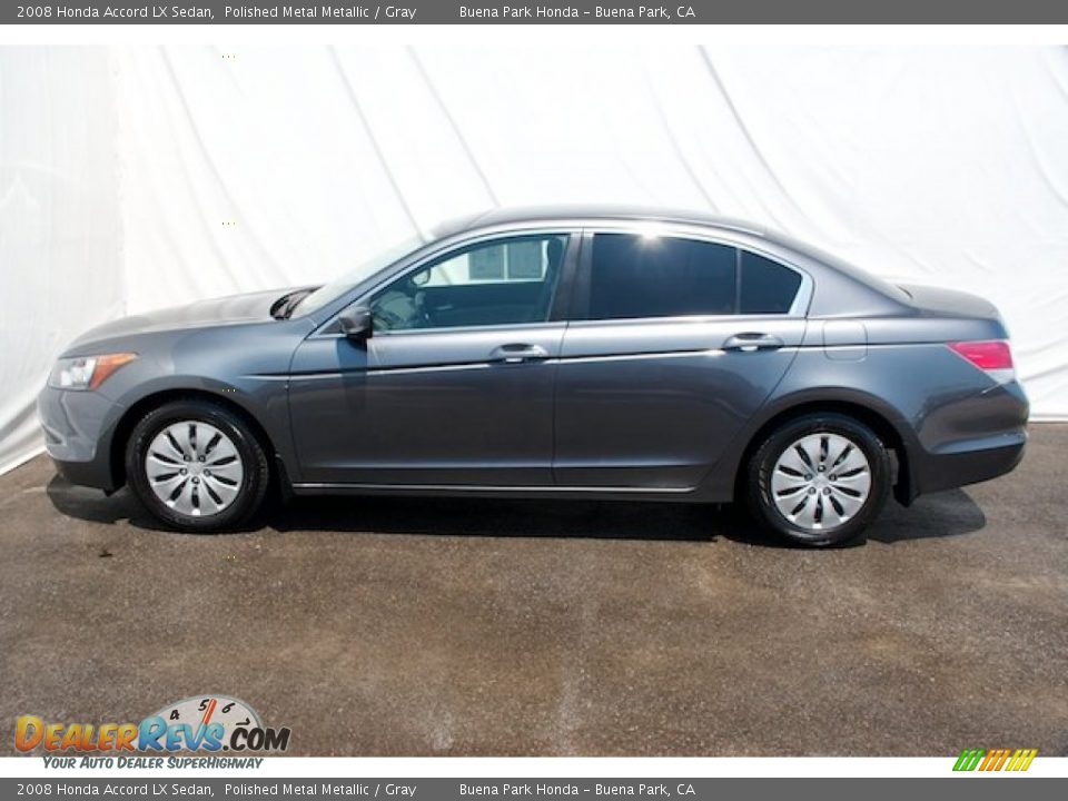 2008 Honda Accord LX Sedan Polished Metal Metallic / Gray Photo #8