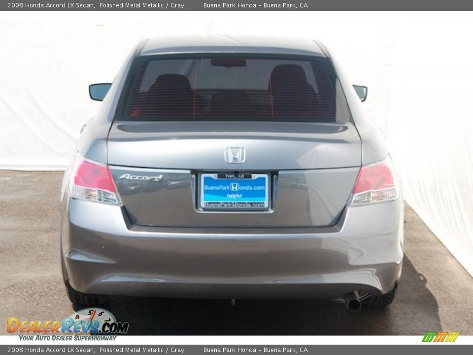 2008 Honda Accord LX Sedan Polished Metal Metallic / Gray Photo #9