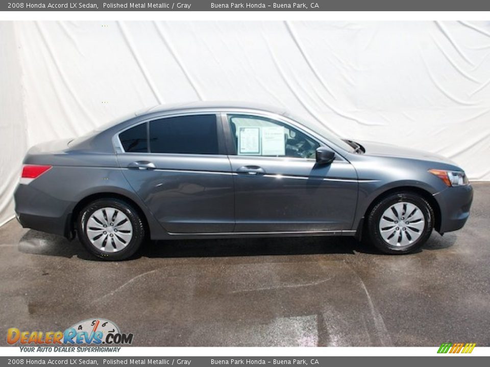 2008 Honda Accord LX Sedan Polished Metal Metallic / Gray Photo #10