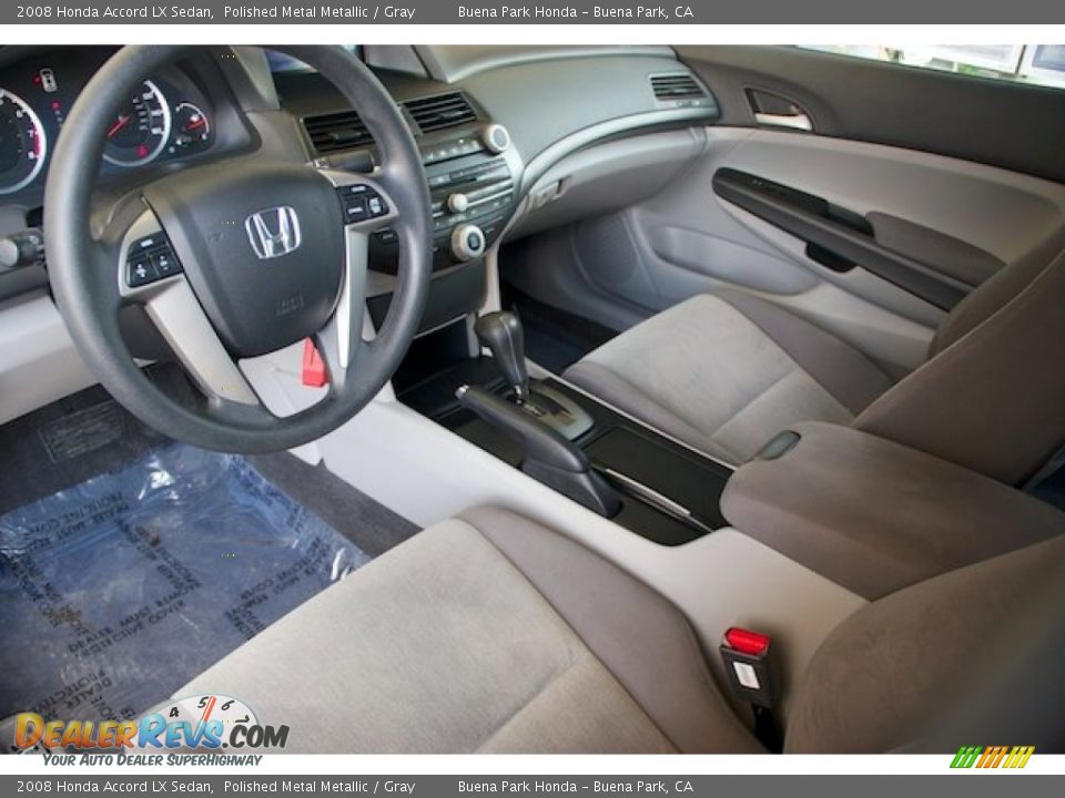 2008 Honda Accord LX Sedan Polished Metal Metallic / Gray Photo #13