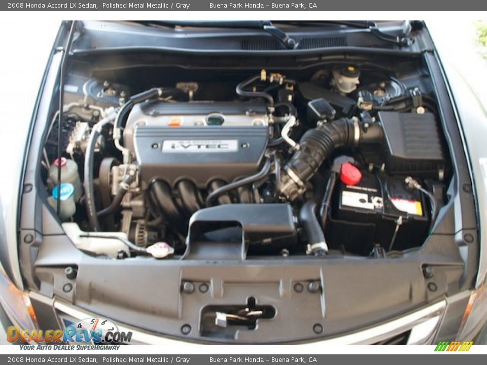 2008 Honda Accord LX Sedan Polished Metal Metallic / Gray Photo #29