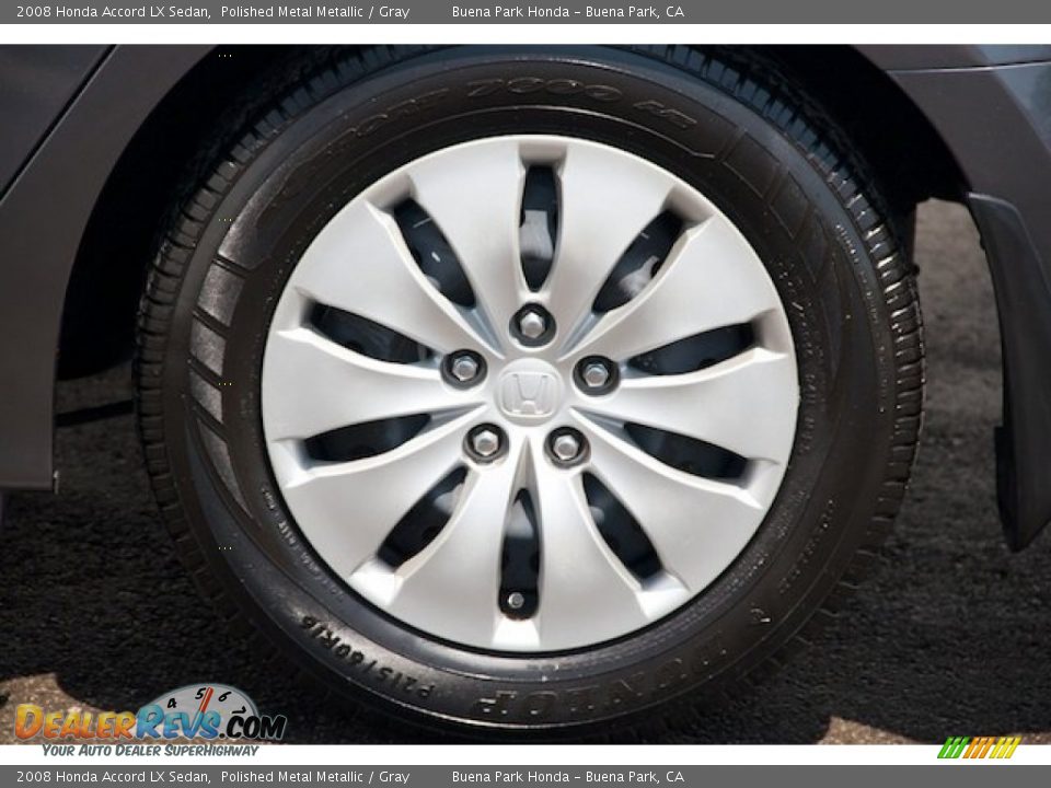 2008 Honda Accord LX Sedan Polished Metal Metallic / Gray Photo #31