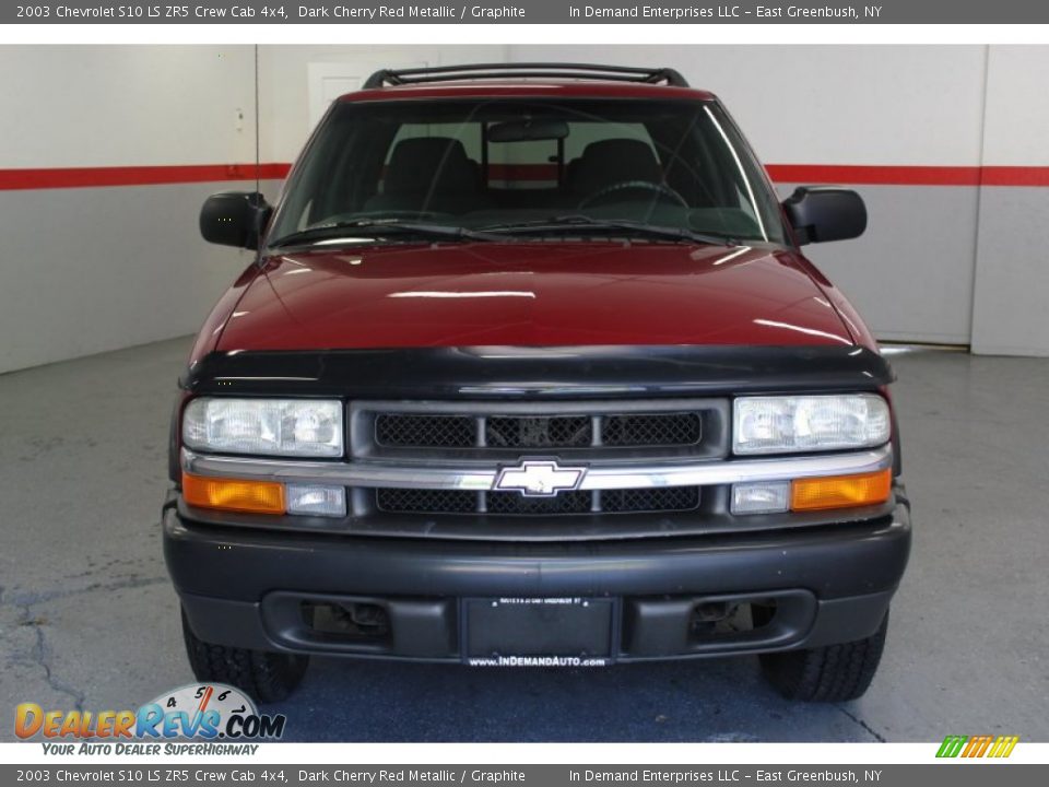 2003 Chevrolet S10 LS ZR5 Crew Cab 4x4 Dark Cherry Red Metallic / Graphite Photo #2