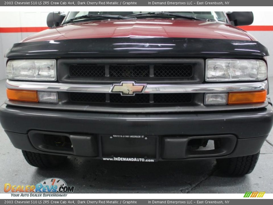 2003 Chevrolet S10 LS ZR5 Crew Cab 4x4 Dark Cherry Red Metallic / Graphite Photo #3