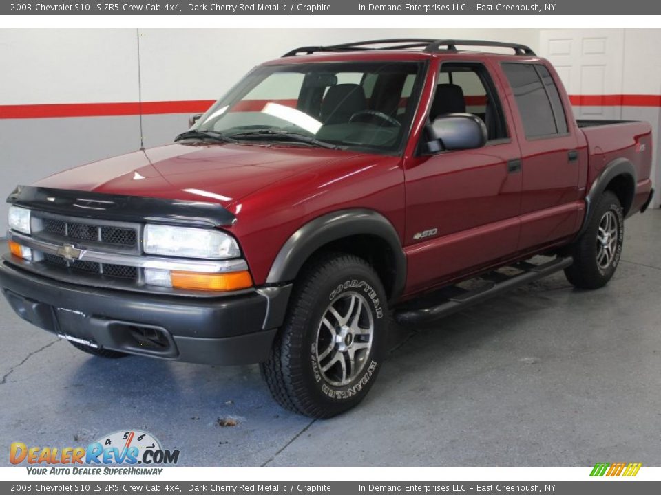 2003 Chevrolet S10 LS ZR5 Crew Cab 4x4 Dark Cherry Red Metallic / Graphite Photo #5