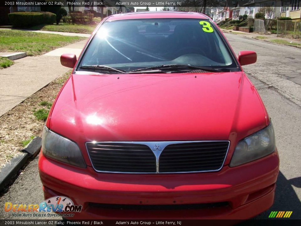2003 Mitsubishi Lancer OZ Rally Phoenix Red / Black Photo #1