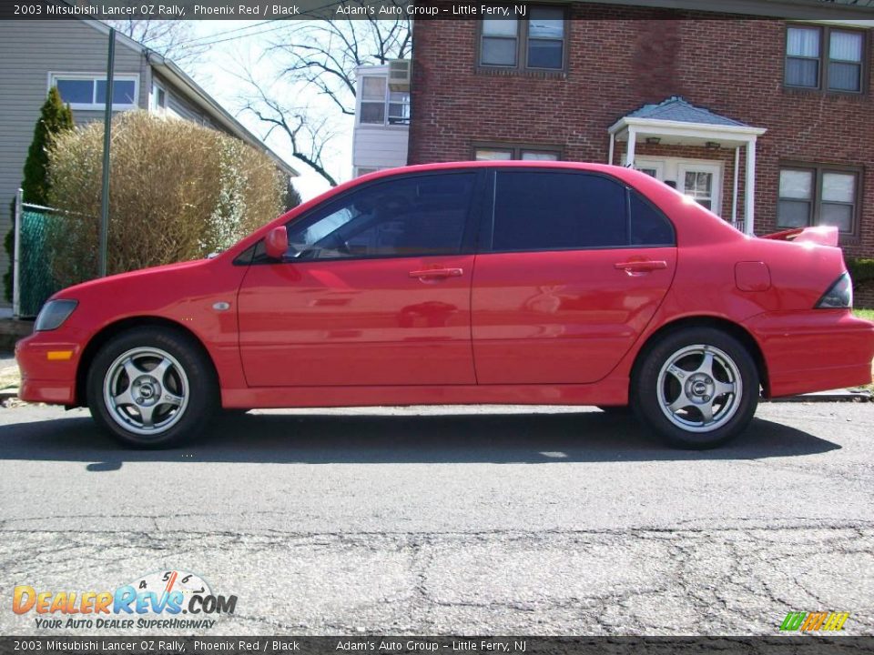 2003 Mitsubishi Lancer OZ Rally Phoenix Red / Black Photo #2