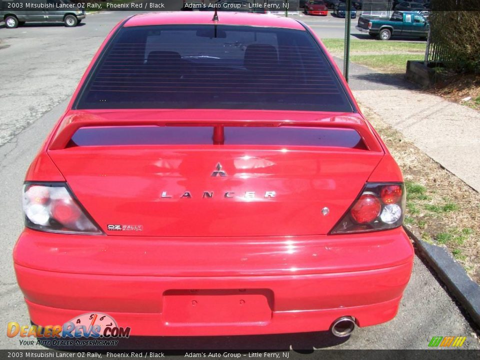 2003 Mitsubishi Lancer OZ Rally Phoenix Red / Black Photo #4