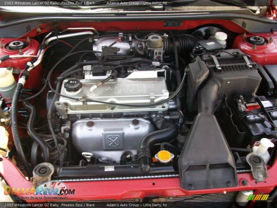 2003 Mitsubishi Lancer OZ Rally Phoenix Red / Black Photo #5