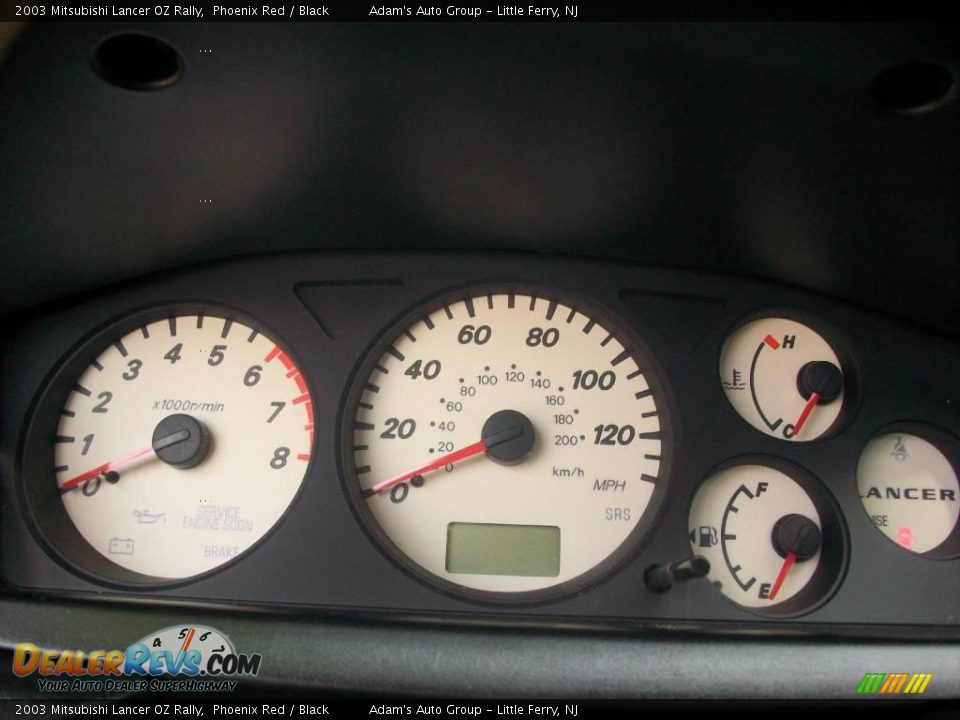 2003 Mitsubishi Lancer OZ Rally Phoenix Red / Black Photo #16